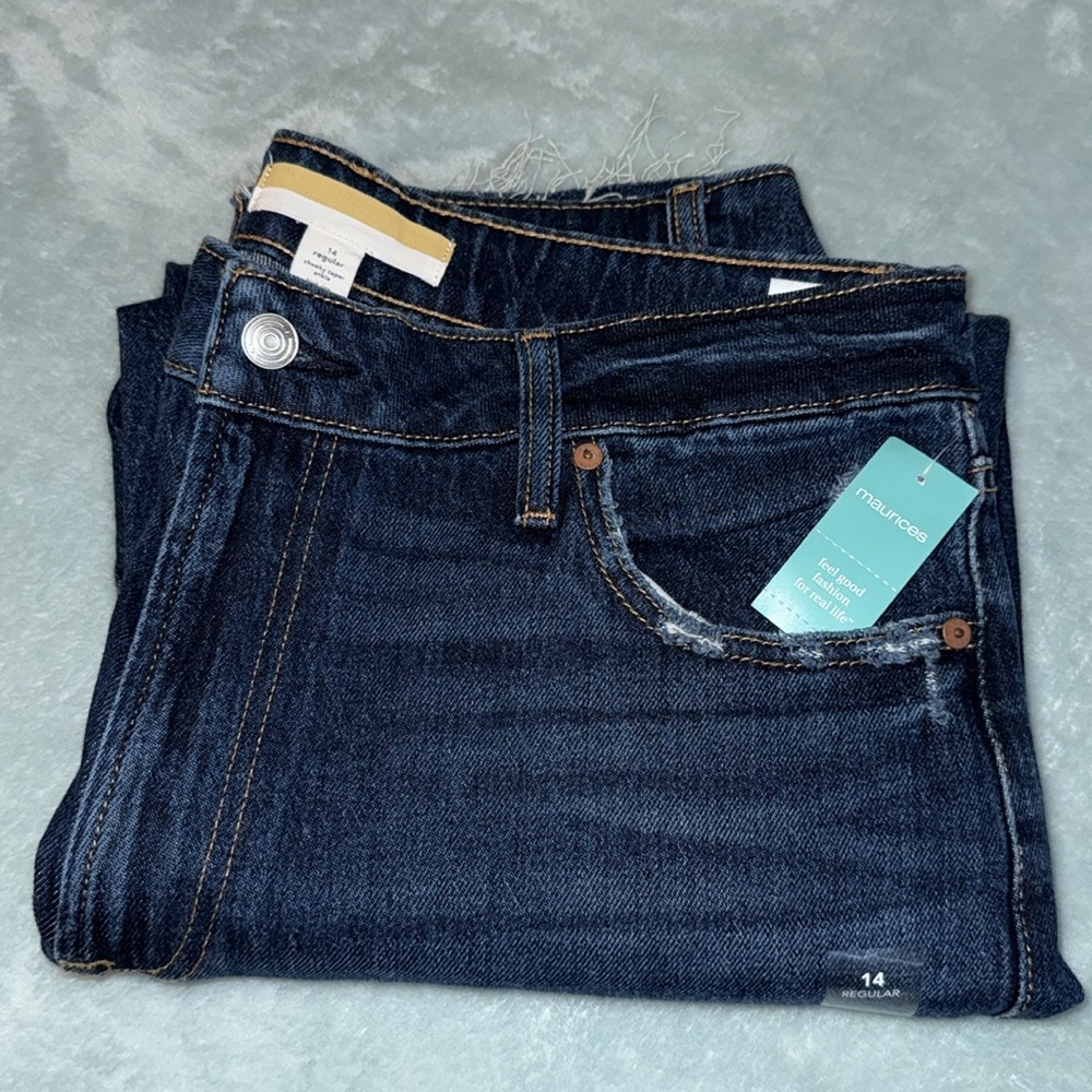 Maurices Dark Blue Jeans-Goldie Blues Cheeky Taper Ankle